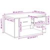 vidaXL Mesa de centro com gaveta Madeira Antiga 80 x 50 x 40 cm