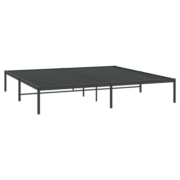 vidaXL Estrutura de cama 200x200 cm metal preto