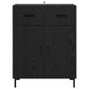 vidaXL Buffet Carvalho Preto 69,5 x 34 x 90 cm Madeira processada