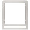 vidaXL Suporte para lenha 80x28x86 cm aço inoxidável
