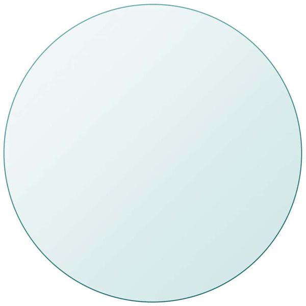 vidaXL Tampo de mesa, vidro temperado, redondo, 500 mm
