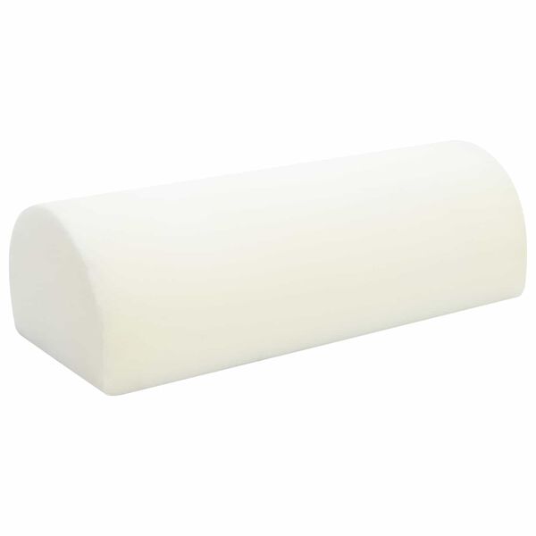 vidaXL Almofada para Descanso dos P&eacute;s Liso Preto