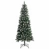 vidaXL &Aacute;rvore de Natal Artificial Verde 210 cm PVC, Pl&aacute;stico e A&ccedil;o
