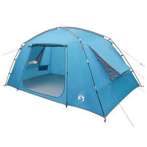 vidaXL Barraca Cabana com telhado Azul 400 x 210 x 180 cm Poli&eacute;ster