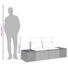 vidaXL Sofá de jardim Cinzeto 123 x 62 x 69cm vime PE