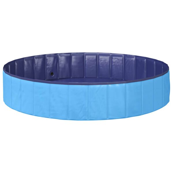 vidaXL Piscina Dobr&aacute;vel para C&atilde;es Azul 160 x 160 x 30 cm PVC