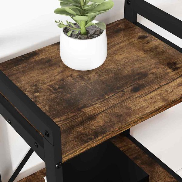 vidaXL Estante Carvalho Defumado 60 x 30 x 85 cm Madeira processada