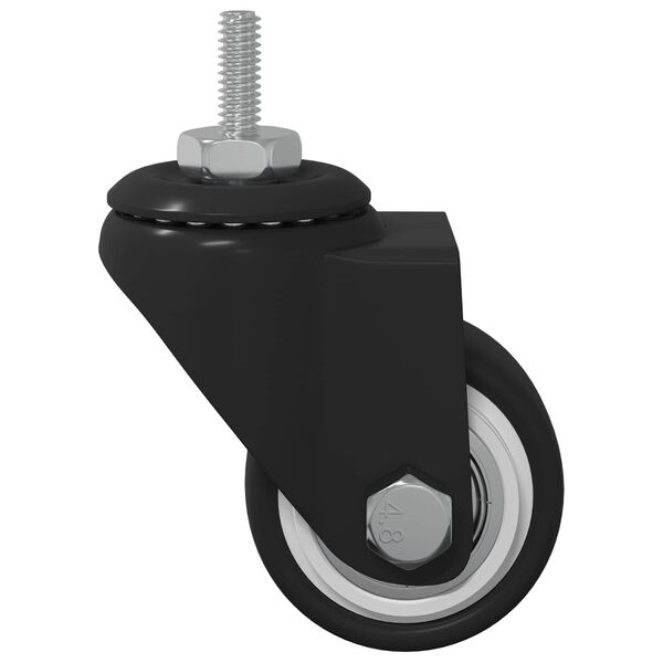 vidaXL Rod&iacute;zio Girat&oacute;rio 2 pcs Preto 40,4 x 40,4 x 19,7 mm