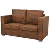 vidaXL Sof&aacute; de 2 lugares 137x73x82 cm camur&ccedil;a artificial