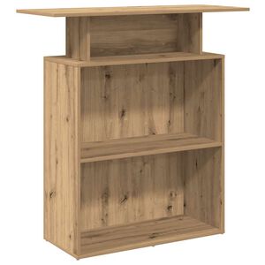 vidaXL Balc&atilde;o de recep&ccedil;&atilde;o 100x40x104 cm madeira carvalho artisiano