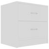 vidaXL Mesa de cabeceira 40x30x40 cm derivados de madeira branco