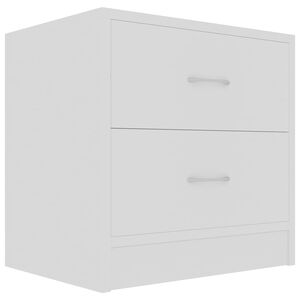 vidaXL Mesa de cabeceira 40x30x40 cm derivados de madeira branco