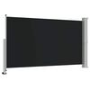 vidaXL Toldo lateral retr&aacute;til para p&aacute;tio 140x300 cm preto