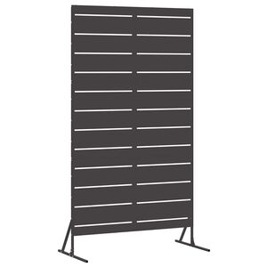vidaXL Protetor de Privacidade 100 x 50 x 180 cm A&ccedil;o Preto