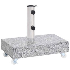 vidaXL Base para guarda-sol 45x25x8,3 cm granito cinzento-claro