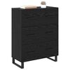 vidaXL Buffet com gaveta Carvalho Preto 69,5 x 34 x 90 cm