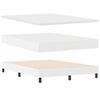vidaXL Cama Box com colch&atilde;o Branco 160 x 200 cm Couro sint&eacute;tico