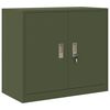 vidaXL Arm&aacute;rio de arruma&ccedil;&atilde;o Verde Oliva 80 x 40 x 70 cm A&ccedil;o