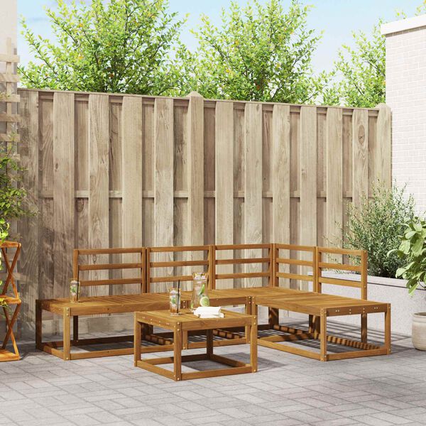 vidaXL Conjunto de Sof&aacute;s Natural