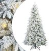 vidaXL &Aacute;rvore de Natal Articulada Artificial Branco 210 cm PE e PVC