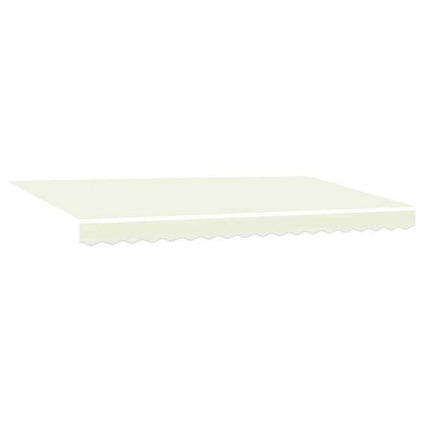 vidaXL Toldo Retr&aacute;til Creme 350 x 200 cm tecido