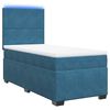vidaXL Cama boxspring com colch&atilde;o 100x200 cm veludo azul