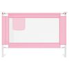vidaXL Barra de seguran&ccedil;a p/ cama infantil tecido 100x25 cm rosa