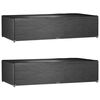 vidaXL Capas p/ mob&iacute;lia jardim 2 pcs 12 ilh&oacute;s 315x160x75 cm retangular