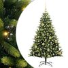 vidaXL &Aacute;rvore de Natal Artificial com Hastes Flex&iacute;veis 150 LEDs Verde
