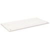 vidaXL Tampo de secret&aacute;ria 110x55x2,5 cm pinho maci&ccedil;o branco