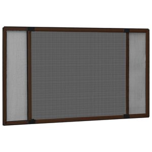 vidaXL Tela anti-insetos extens&iacute;vel p/ janelas (75-143)x50 cm castanho