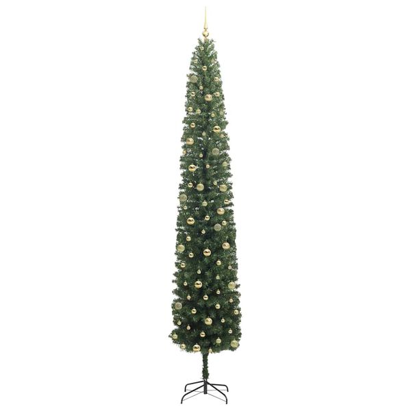 vidaXL &Aacute;rvore de Natal Artificial Verde 300 cm PVC e A&ccedil;o e Pl&aacute;stico