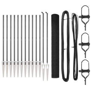 vidaXL Cerca de Arame Soldado com Espinhos 25 x 1,2 m (L x A)