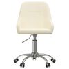 vidaXL Cadeira de escrit&oacute;rio girat&oacute;ria tecido cor creme