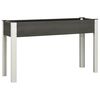 vidaXL Canteiro de jardim elevado 120x40x75 cm WPC cinzento