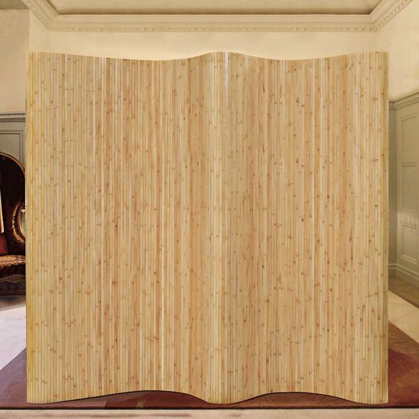vidaXL Biombo/divis&oacute;ria de sala 250x165 cm bambu natural