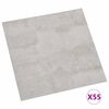 vidaXL Pranchas de Piso 55 pcs Cinzento-claro 5,11 m&sup2; PVC