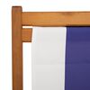 vidaXL Cadeiras de praia dobr&aacute;veis 2 pcs tecido/madeira azul/branco