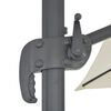 vidaXL Guarda-sol de jardim cantilever com mastro de alum&iacute;nio 400x300 cm areia