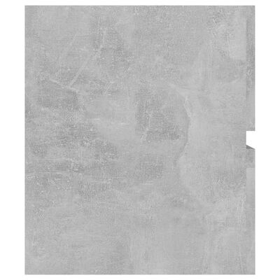 vidaXL Armário lavatório 100x38,5x45 cm contraplacado cinzento cimento
