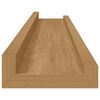 vidaXL Prateleira de Parede 4 pcs Castanho 60 x 9 x 3 cm
