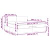 vidaXL Estrutura de cama otomana com colch&atilde;o 200x200cm cinzento-escuro