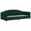 vidaXL Sof&aacute;-cama c/ gavet&atilde;o e gavetas 90x200 cm veludo verde-escuro