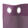 vidaXL Cortinas de voile com ilh&oacute;s 2 pcs roxo 140x175 cm