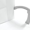 vidaXL Cadeira de escrit&oacute;rio reclin&aacute;vel couro artificial branco