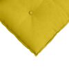 vidaXL Travesseiro para Costas Amarelo 50 x 45 cm