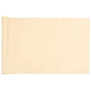 vidaXL Tela de privacidade para varanda 800x120 cm PVC creme