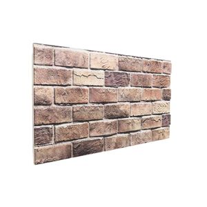vidaXL Pain&eacute;is de parede 10 unid. 100 x 50 cm Marrom e Cinza