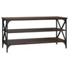 vidaXL M&oacute;vel de TV 100x40x50 cm derivados de madeira carvalho castanho