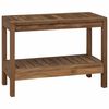 vidaXL Mesa de Canto para Banheiro Natural 60 x 30 x 45 cm